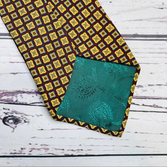 Tommy Hilfiger 100% silk made in Italy tie vintage - Picture 7 of 8